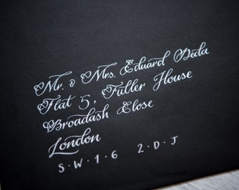 Envelope Addressing Service - Hand lettered calligraphy CLASSIC style