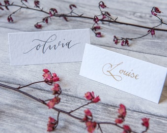 Place/name cards - CLEAN range - hand lettered modern calligraphy