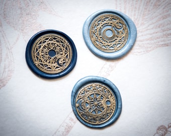 Luxury Self Adhesive Wax Seals - Celestial