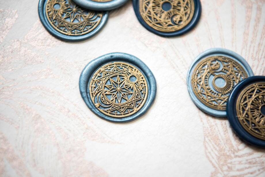 Luxury Self Adhesive Wax Seals - Celestial - Etsy