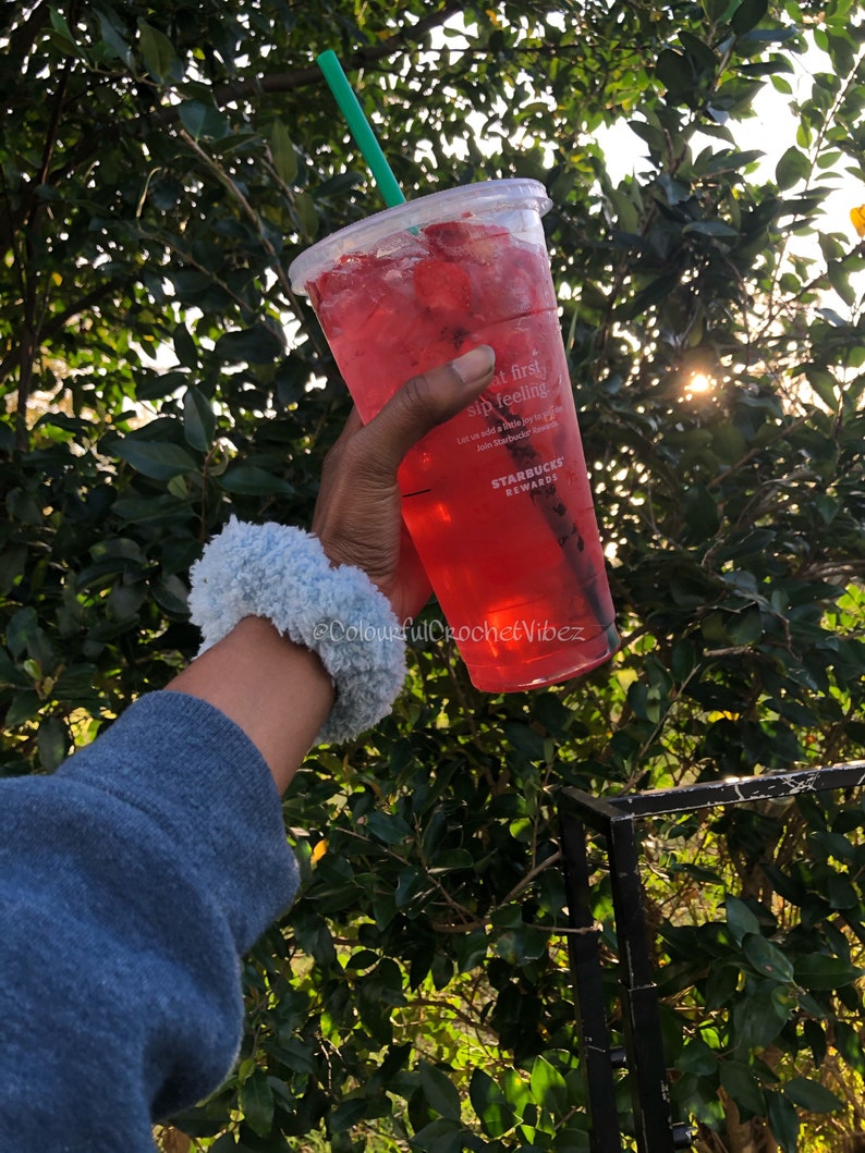Blue Fluffy Hair Scrunchie Fluffy Hair Ties Etsy