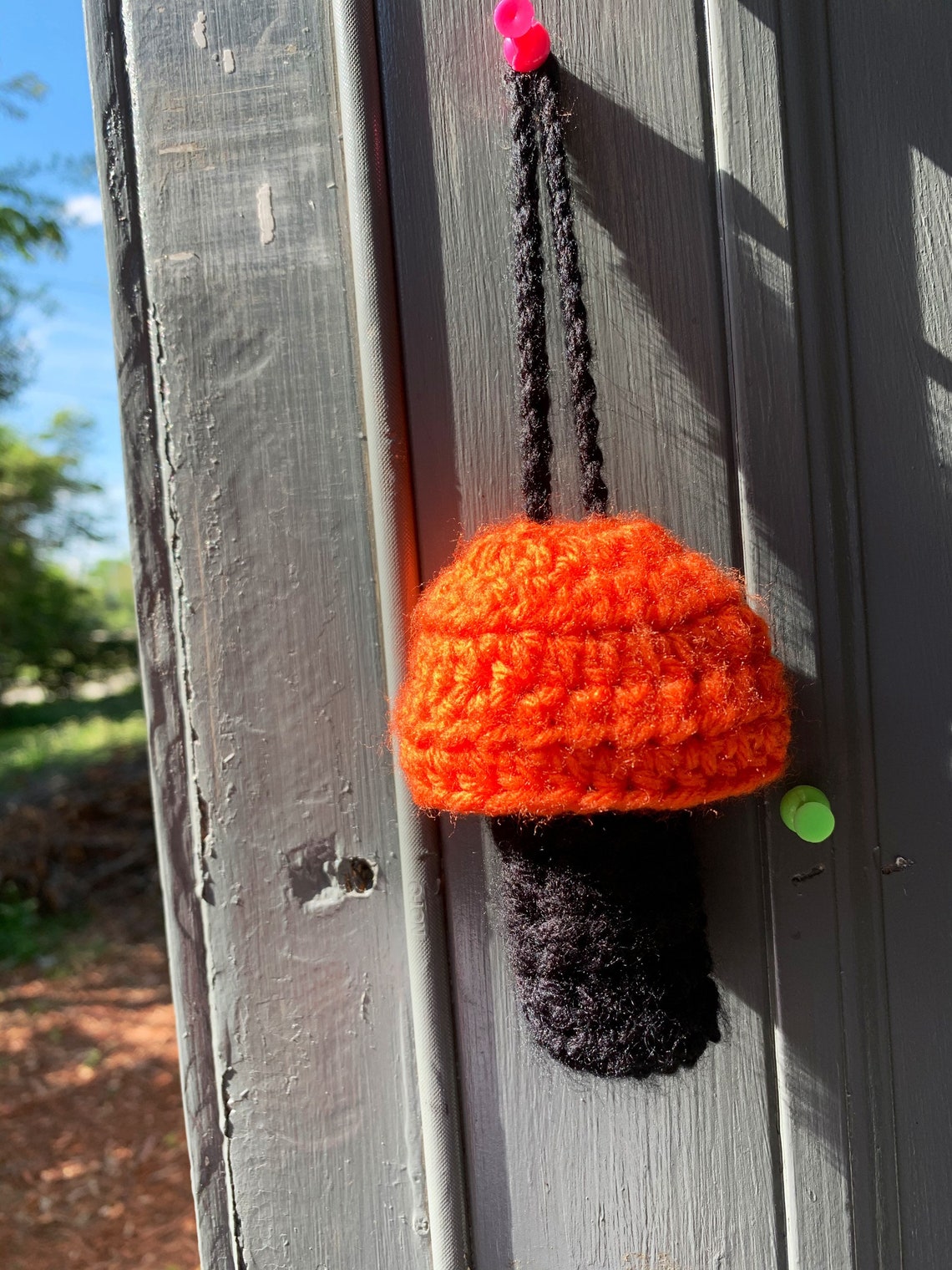 Handmade Crochet Mushroom Lighter Keychain Chapstick Holder Etsy