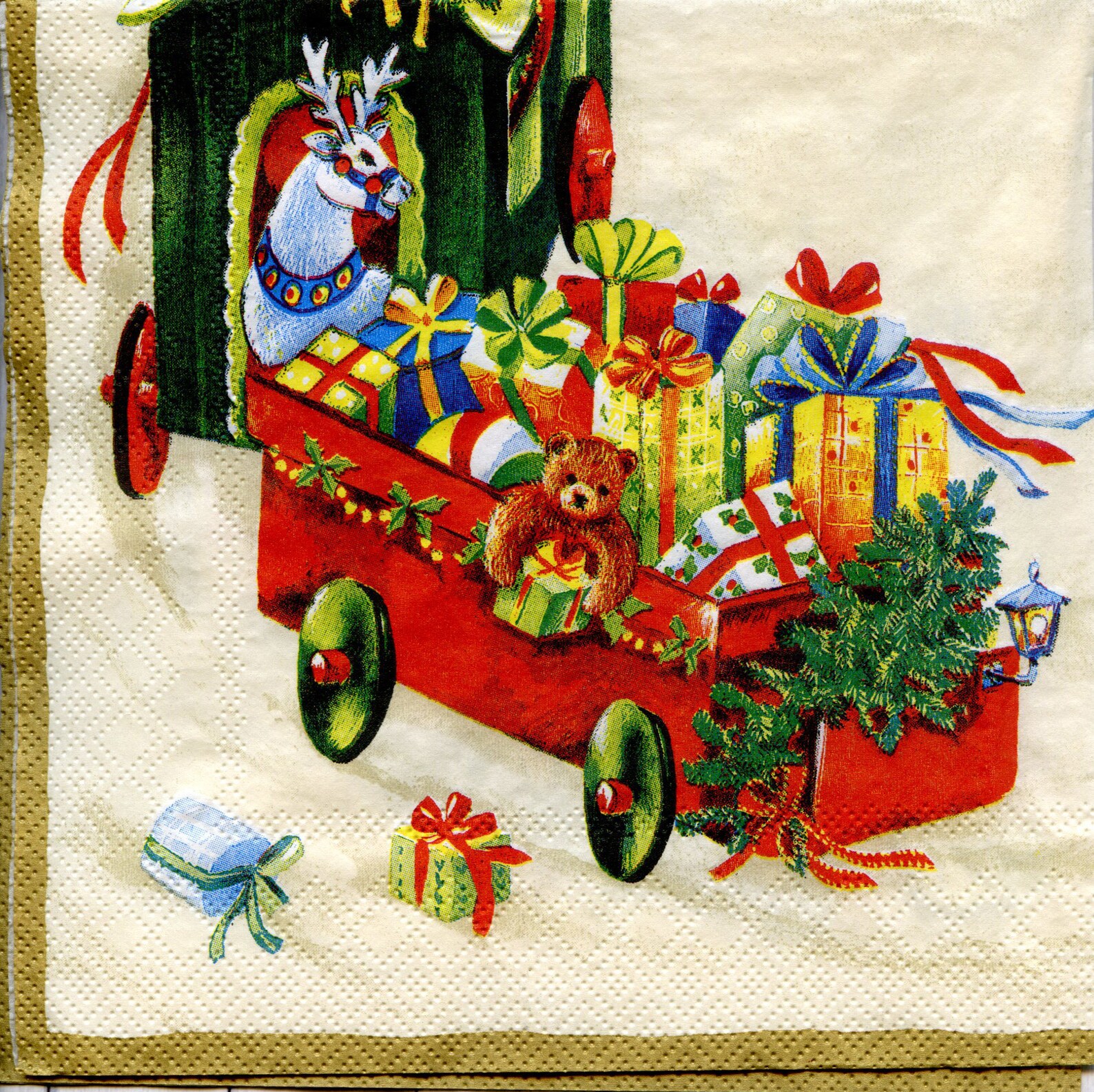 4 servilletas de decoupage de Navidad con Santa express | Etsy
