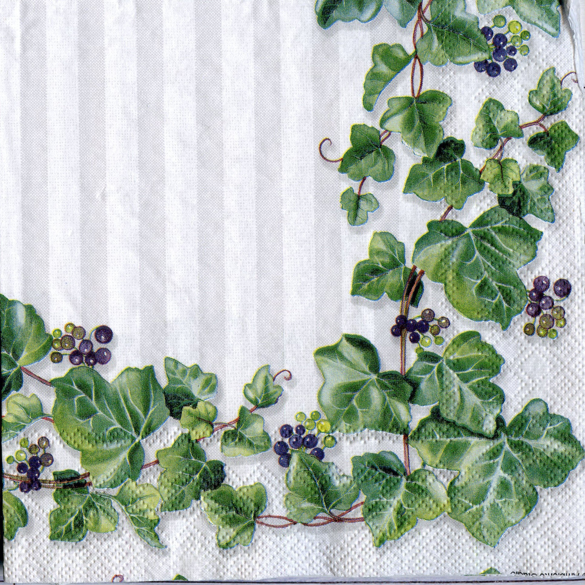 4 Ivy decoupage napkins Green leaves serviettes Ivy branches Etsy