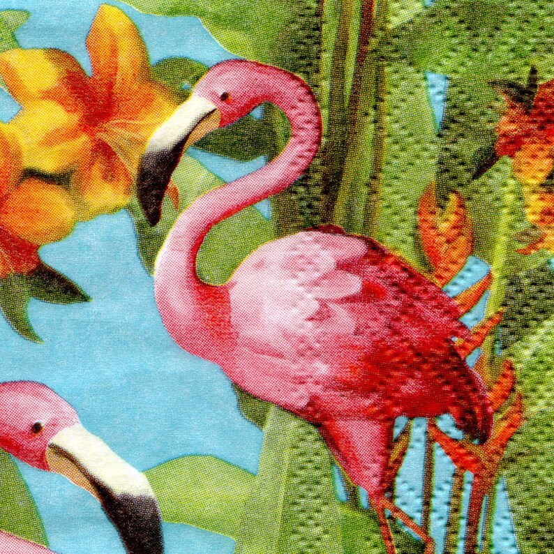 4 Pink Flamingo Napkins for Decoupage Birds Paper Serviette Etsy
