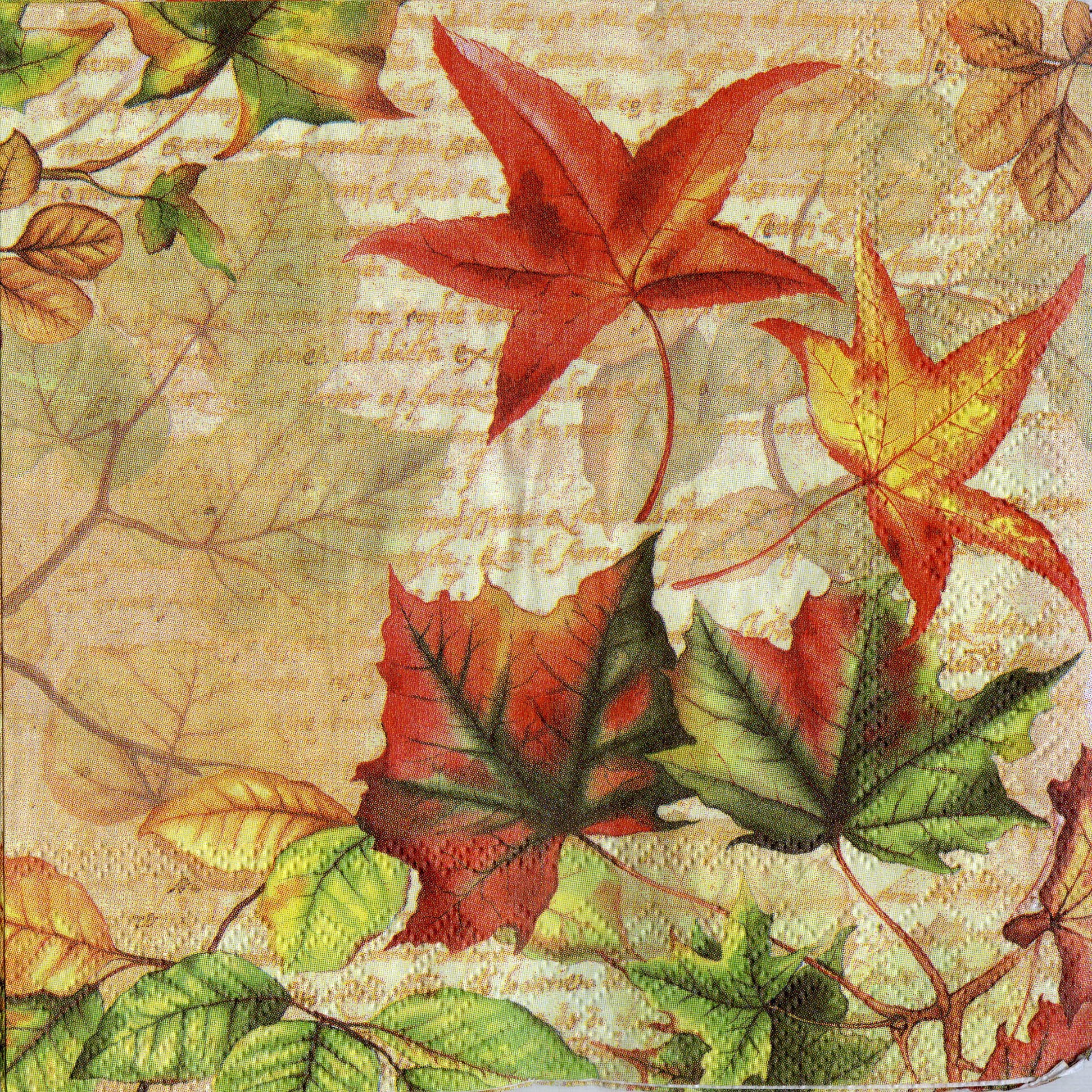 Set 4 fall decoupage napkins Autumn serviettes decoupage Fall Etsy
