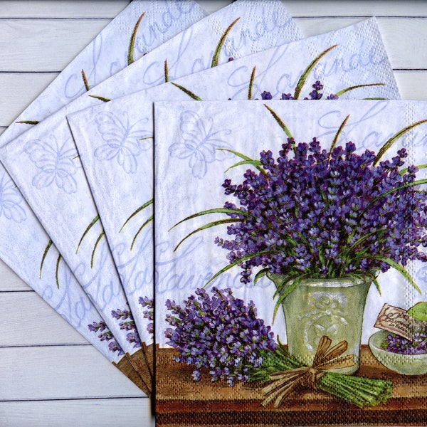 Lavender Napkins Etsy