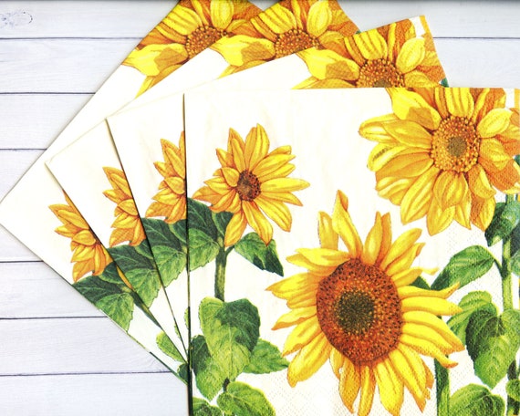 Sunflower serviettes deals