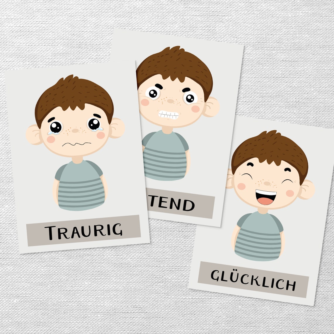 6-Minuten Gefühlskarten Für Kinder - 40 Emotionskarten Zur Förderung Emotionaler Intelligenz