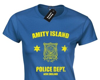 Amity Police Ladies T-shirt Womens Jaws 