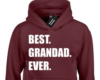 Adults WORLDS BEST GRANDPA Sport Grey Hoodie