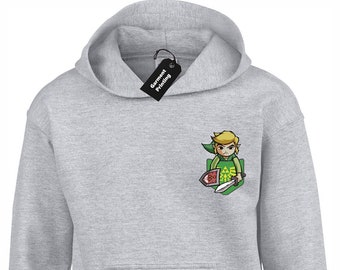 BSW Youth Boys A Link to The Past Zelda Gamer Zip Hoodie 
