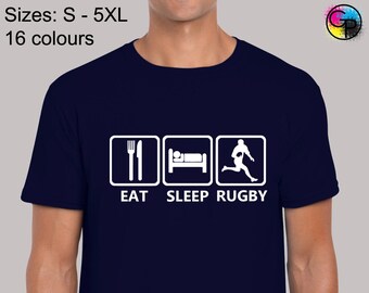 Mens Black Scrum Wars Rugby T-shirt Funny All Nations Geeky T-Shirt