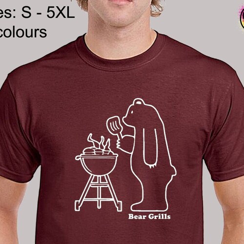 BEAR GRILLS MENS T SHIRT BIG SIZES S-5XL FUNNY COOL NEW QUALITY DESIGN PREMIUM BEAR GRILLS MENS T SHIRT BIG SIZES S-5XL FUNNY COOL NEW QUALITY DESIGN PREMIUM