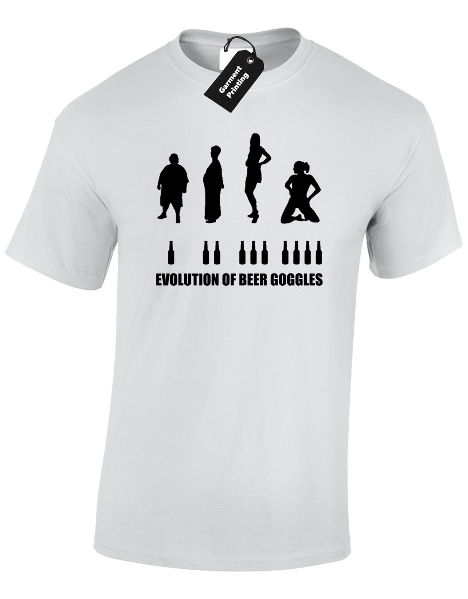 Evolution Of Beer Goggles Mens T Shirt Unisex Funny Joke Etsy
