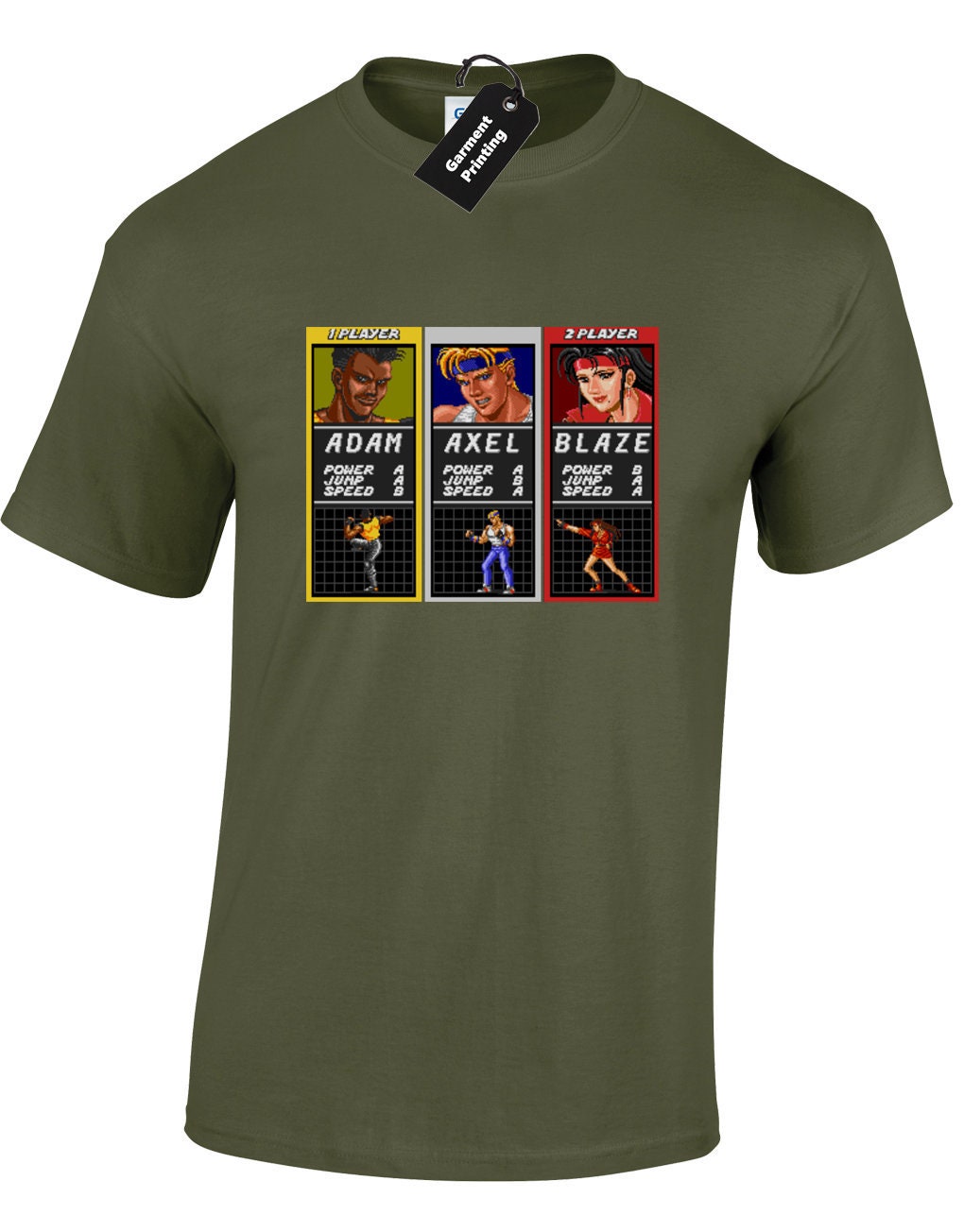 Image of Adam Axel Blaze Mens T-Shirt Unisex Streets Retro Of Gamer Gaming Rage Sega Arcade Genesis Sonic Megadrive Geek Cool Funny Gift Idea