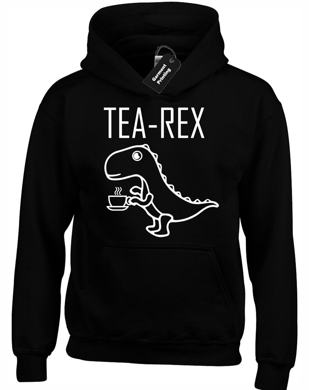 Tea Rex Hoody Hoodie Unisex Funny Joke Pun Jurassic Dinosaur Etsy UK