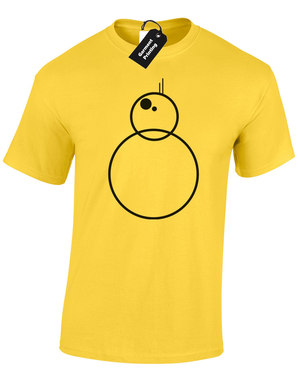 Image of Bb8 Mens T Shirt Unisex Star Trooper Storm Wars Jedi Darth Yoda Vader R2D2 Skywalker C3Po Solo Droid Force Falcon Wookie Present Gift