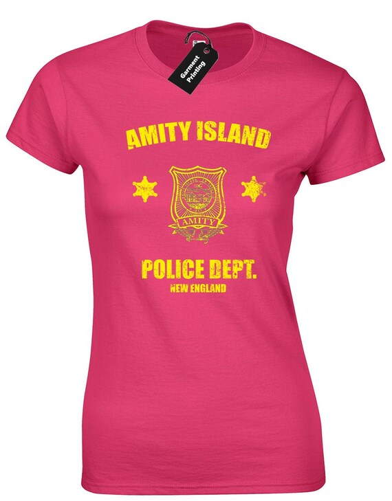 Amity Police Ladies T-Shirt Womens Jaws 