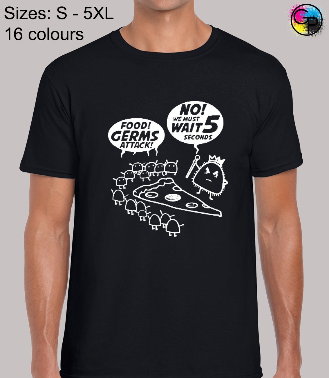 Image of 5 Second Rule Mens T Shirt Funny Unisex Slogan Novelty Joke Amusing Reading Words Comedy Design Quality New Present Rude Humour Gift Idea