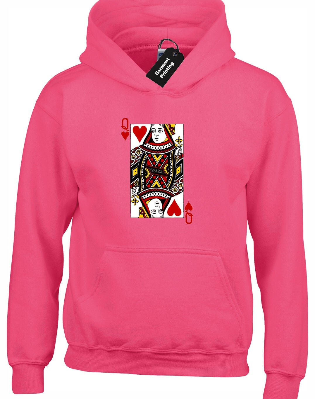 Queen Of Hearts Hoodie Hoody Unisex Cool Fashion Meme Hipster Etsy