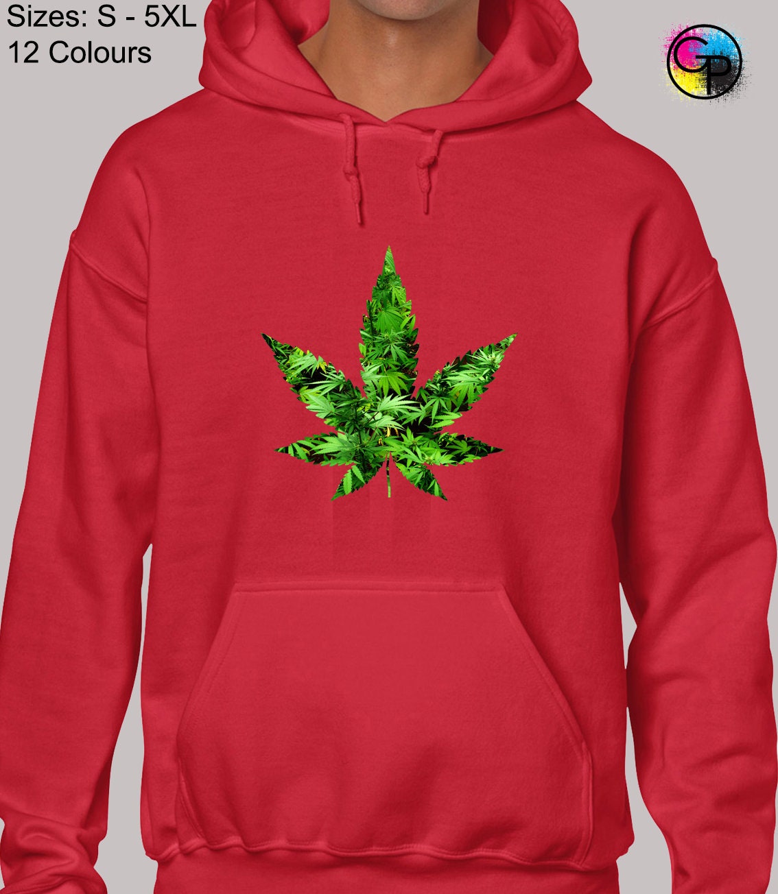 Cannabis Double Hoodie Hoody Unisex Funny Joke Weed Leaf Smoke Etsy