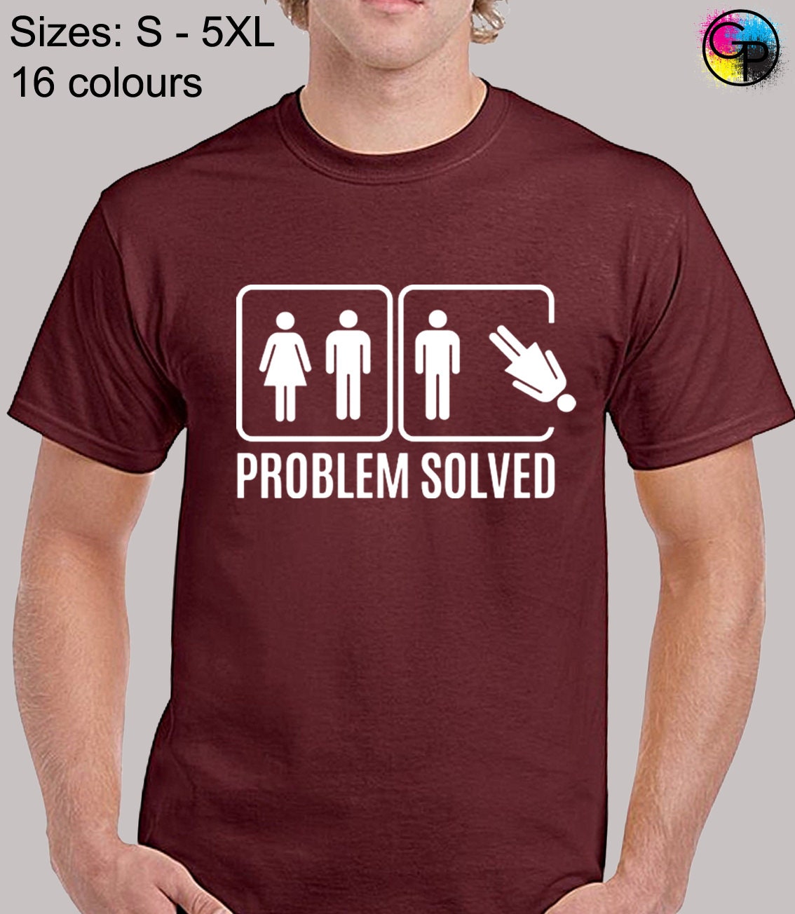 Problem Solved Mens T Shirt Unisex Funny Marriage Relationship Etsy