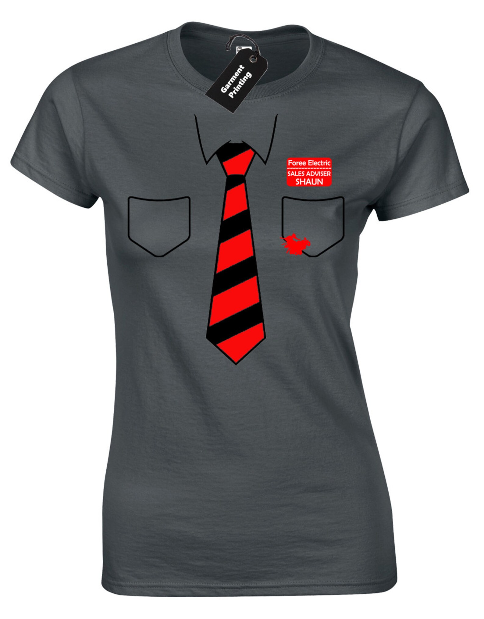 Shaun Of The Dead Shirt and Tie Ladies T Shirt Womens Funny Etsy