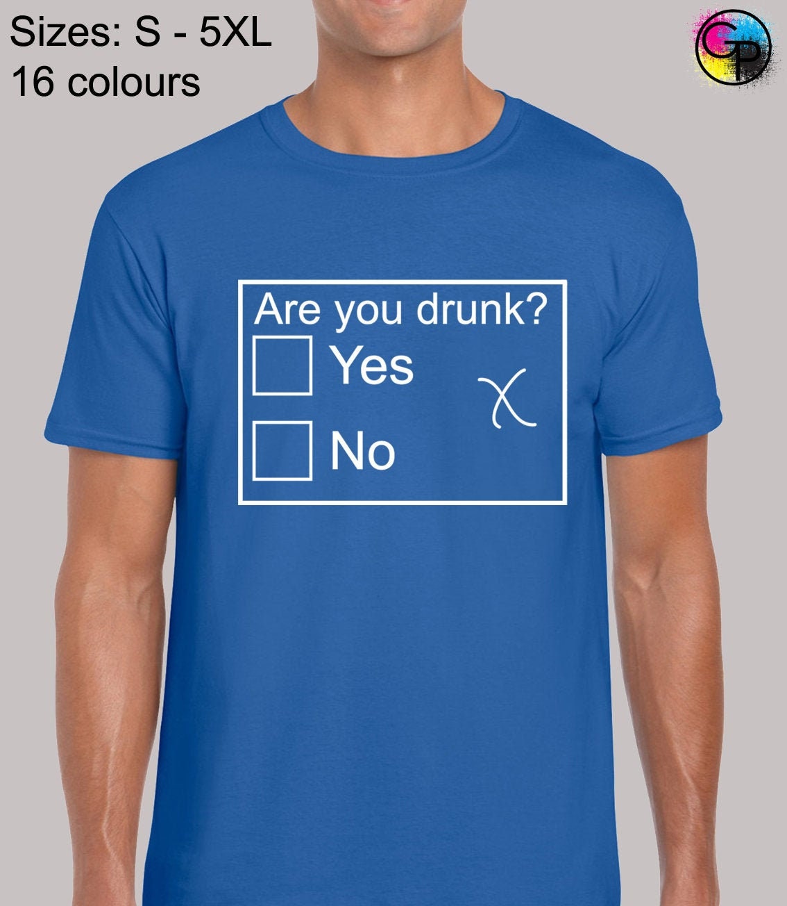 Image of Are You Drunk Mens T Shirt Unisex Funny Joke Beer Wine Vodka Alcohol Slogan Adult Humour Design Quality Premium Top Present Gift