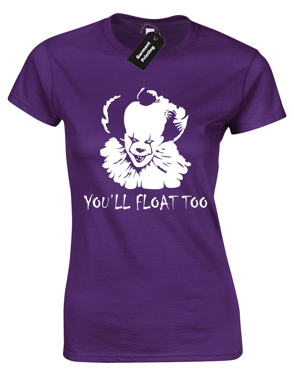 IT Pennywise The Clown With Balloon /"You/'ll Float Too/" Image Men/'s T-Shirt