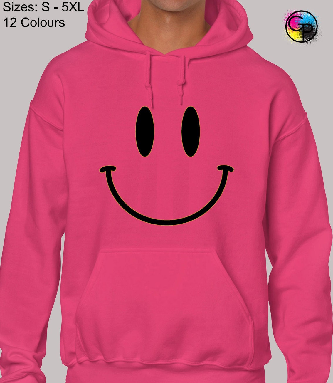Eyes Mouth Smiley Face Hoodie Hoody Unisex Funny Happy Joke | Etsy
