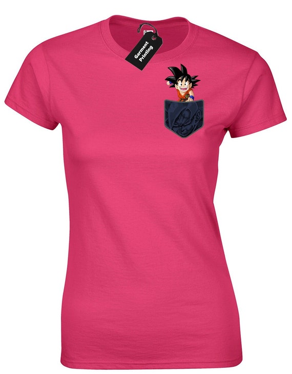 Pocket Ladies Camiseta Mujeres Dragon Ball Super Etsy