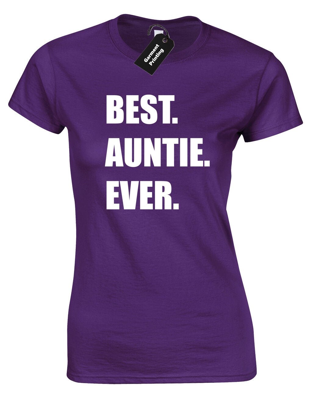 Best Auntie Ever Ladies T-Shirt Womens Funny Printed Slogan | Etsy