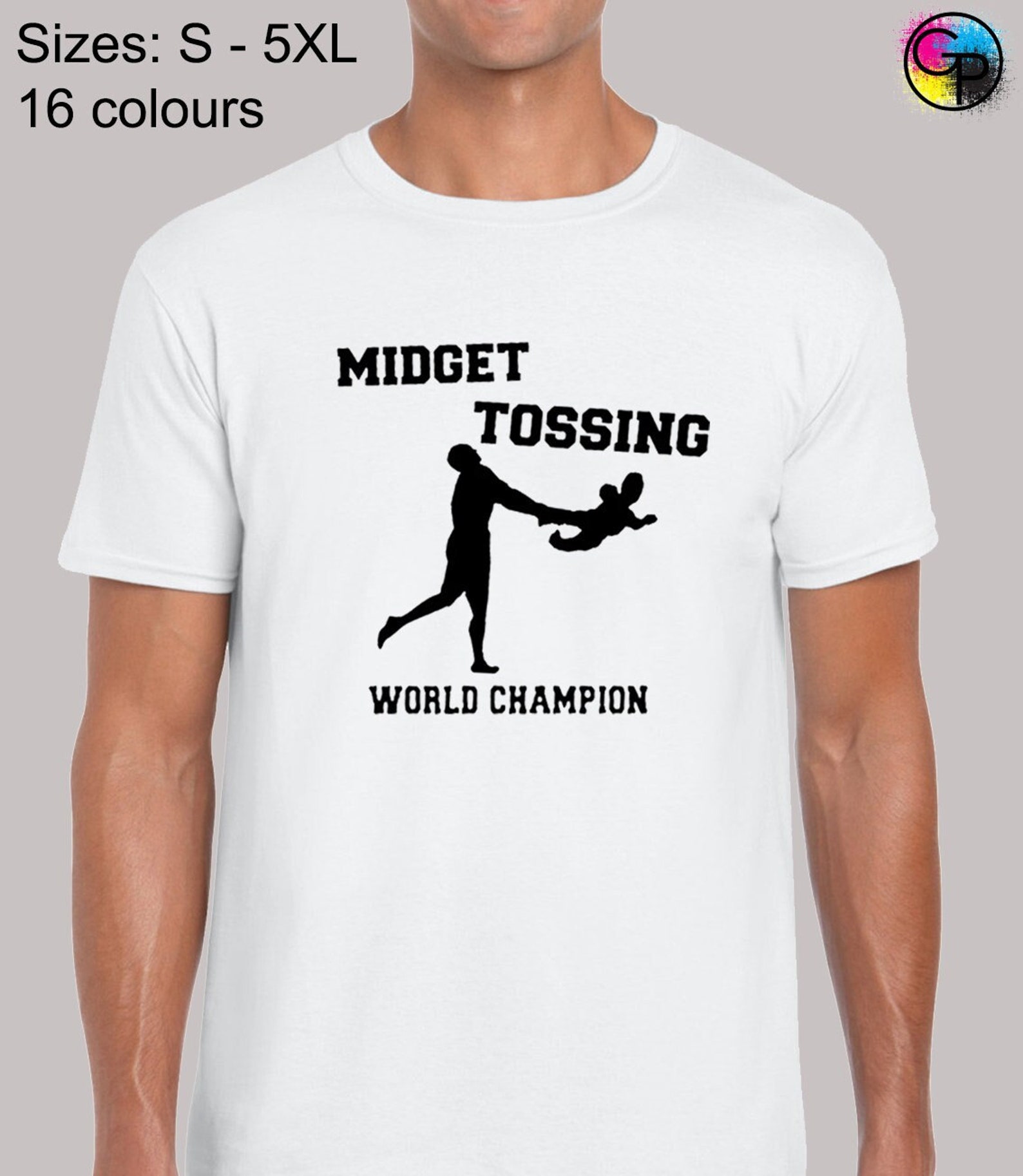 Midget Tossing Champion Mens T Shirt Unisex Funny Joke Slogan Etsy México