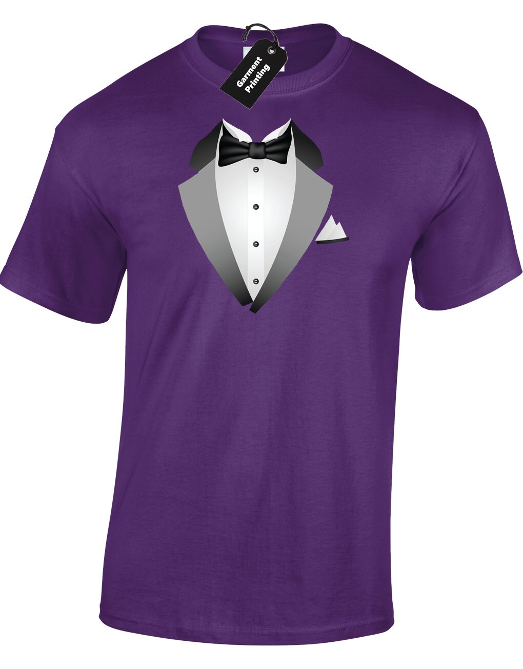 Tuxedo Mens TShirt Unisex Funny Suit Joke Printed Design Etsy