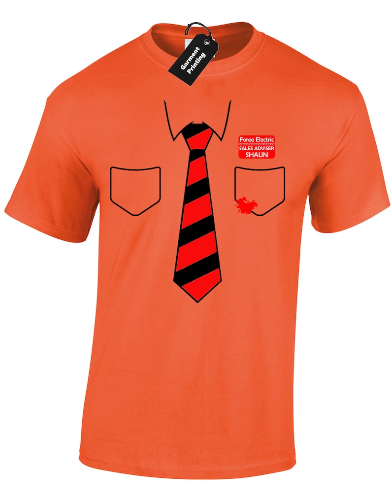 Shaun Of The Dead Shirt and Tie Mens T Shirt Unisex Funny Etsy