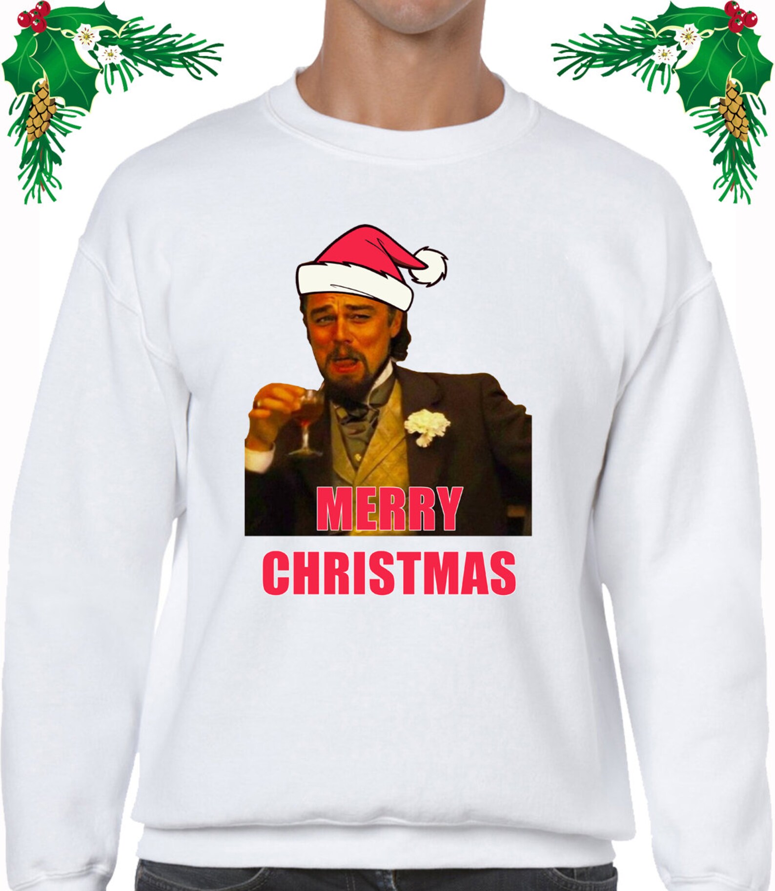 Leonardo Dicaprio Meme Christmas Jumper Funny Joke Festive | Etsy
