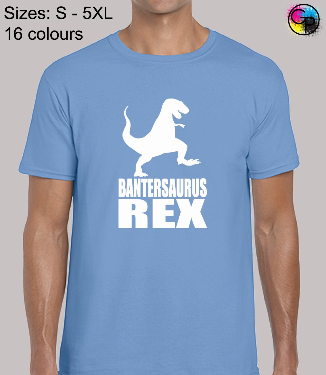 Image of Bantersaurus Rex Mens T Shirt Unisex Funny Jay Joke Inbetweeners Simon Comedy Humour Banter Retro Cool Slogan Dinosaur Gift Present Top