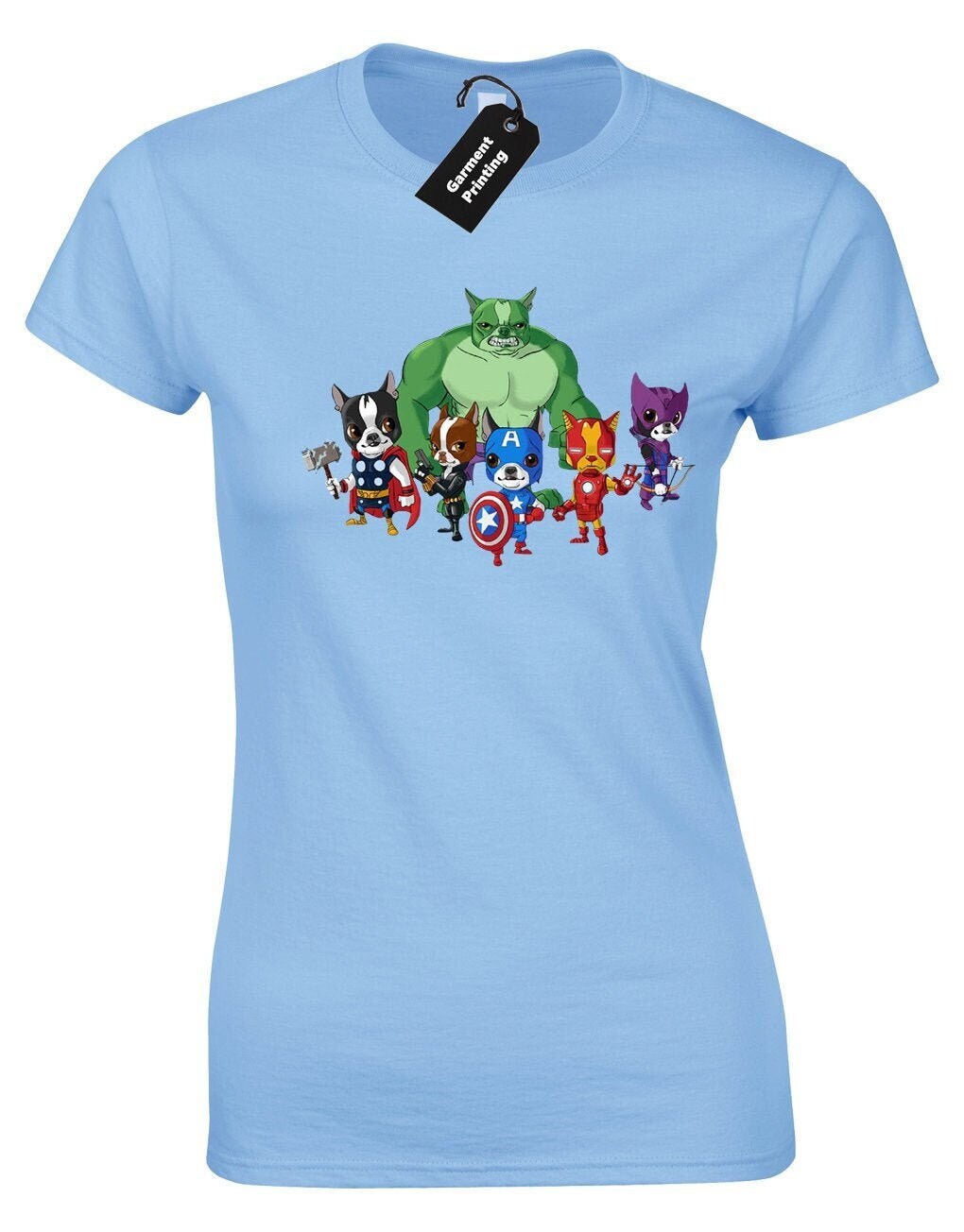 pug avengers t shirt