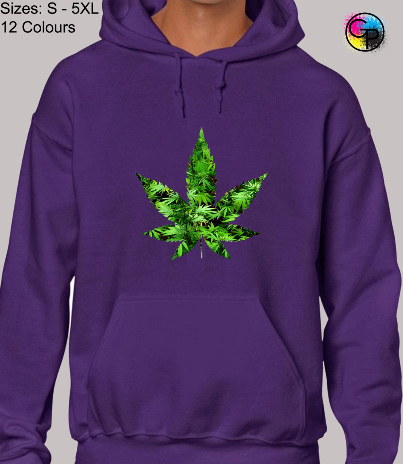 Cannabis Double Hoodie Hoody Unisex Funny Joke Weed Leaf Smoke Etsy