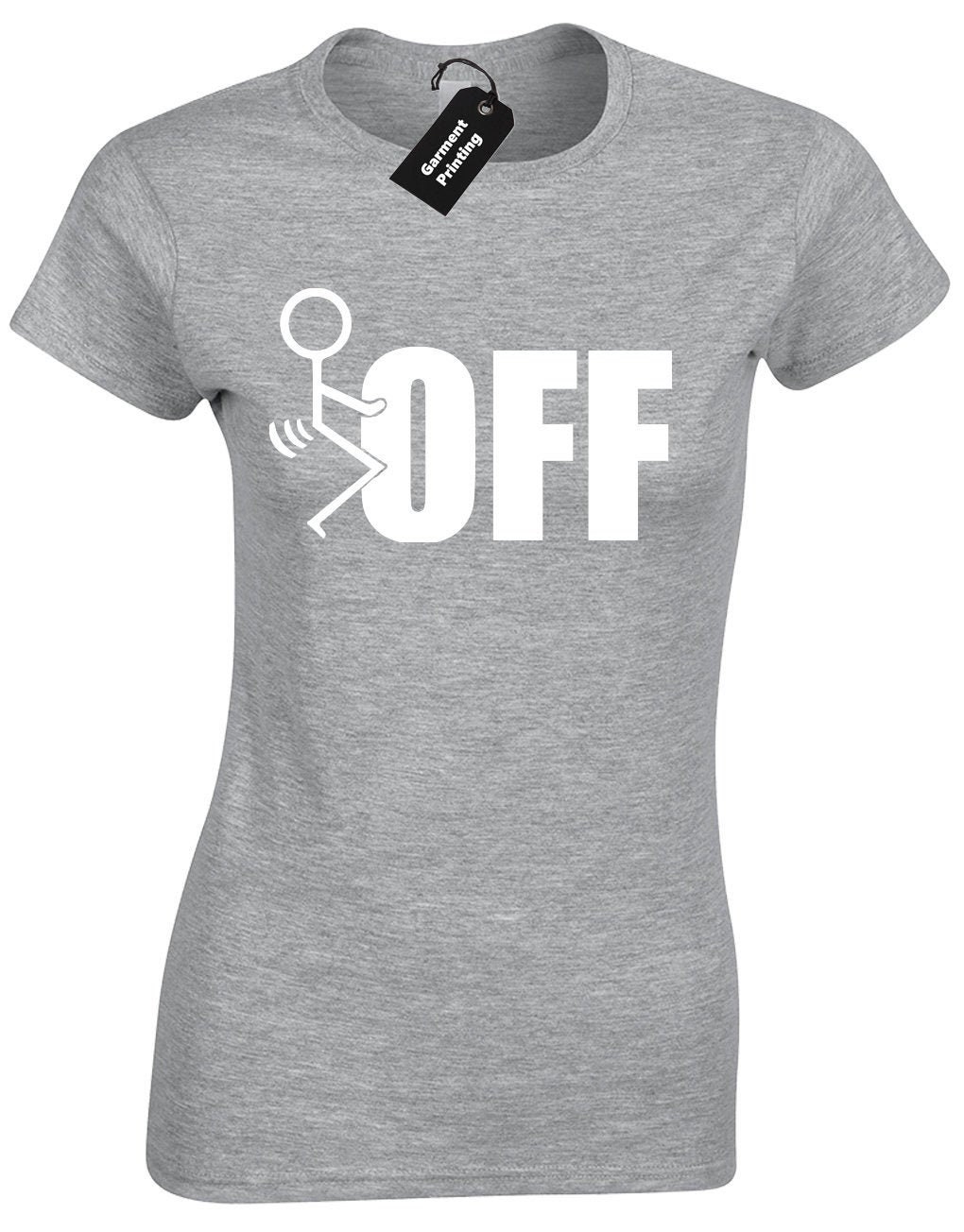 Fck off Stickman Ladies T-shirt Womens 