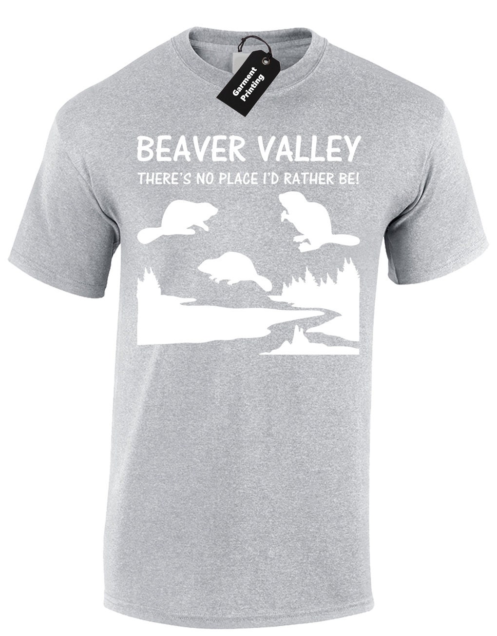 Beaver Valley Mens T Shirt Unisex Funny Rude Printed Design Etsy