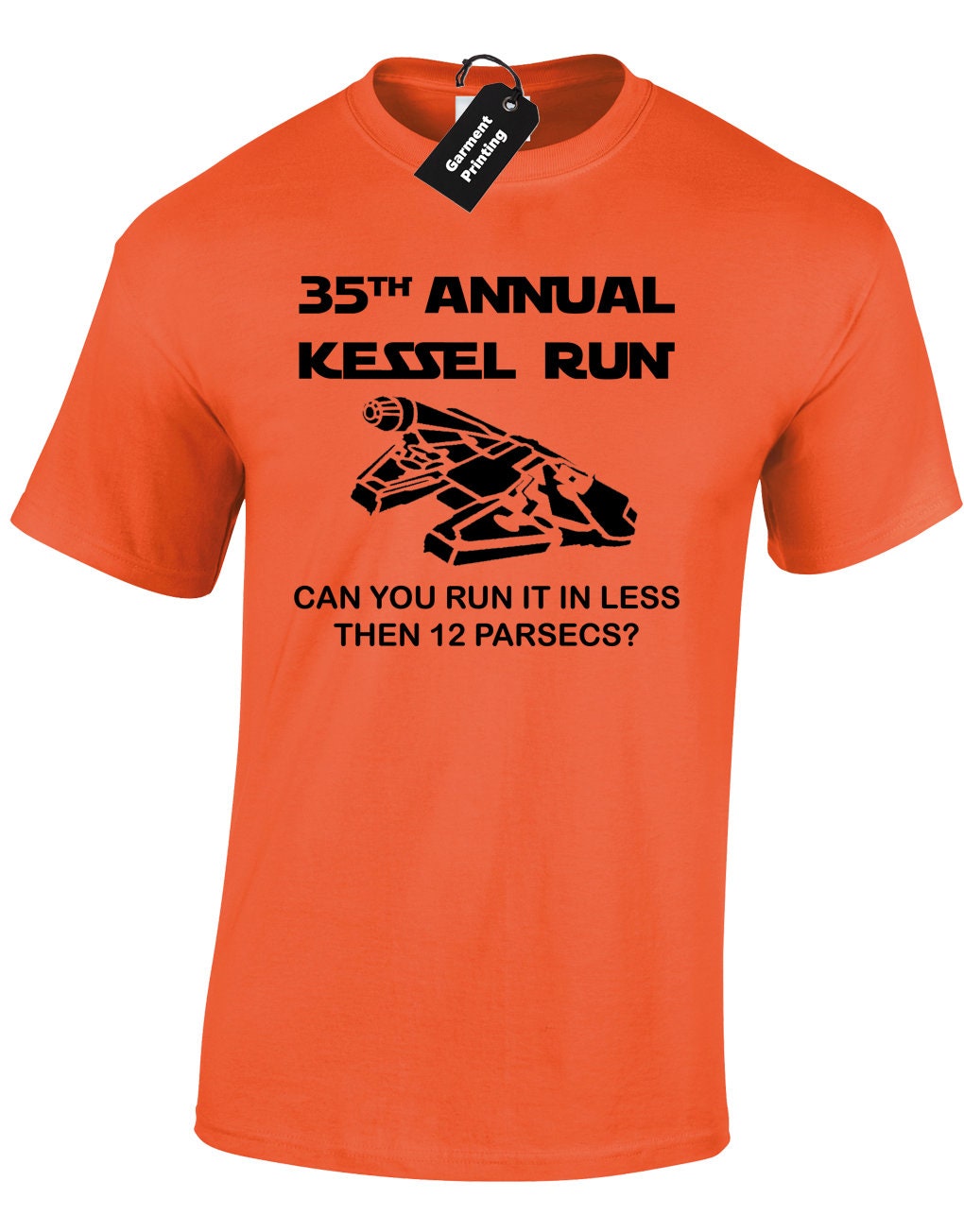 Image of 35Th Annual Kessel Run Mens T Shirt Unisex Star Falcon Solo Storm Trooper Wars Han Fan Force Sith Jedi Darth Jabba