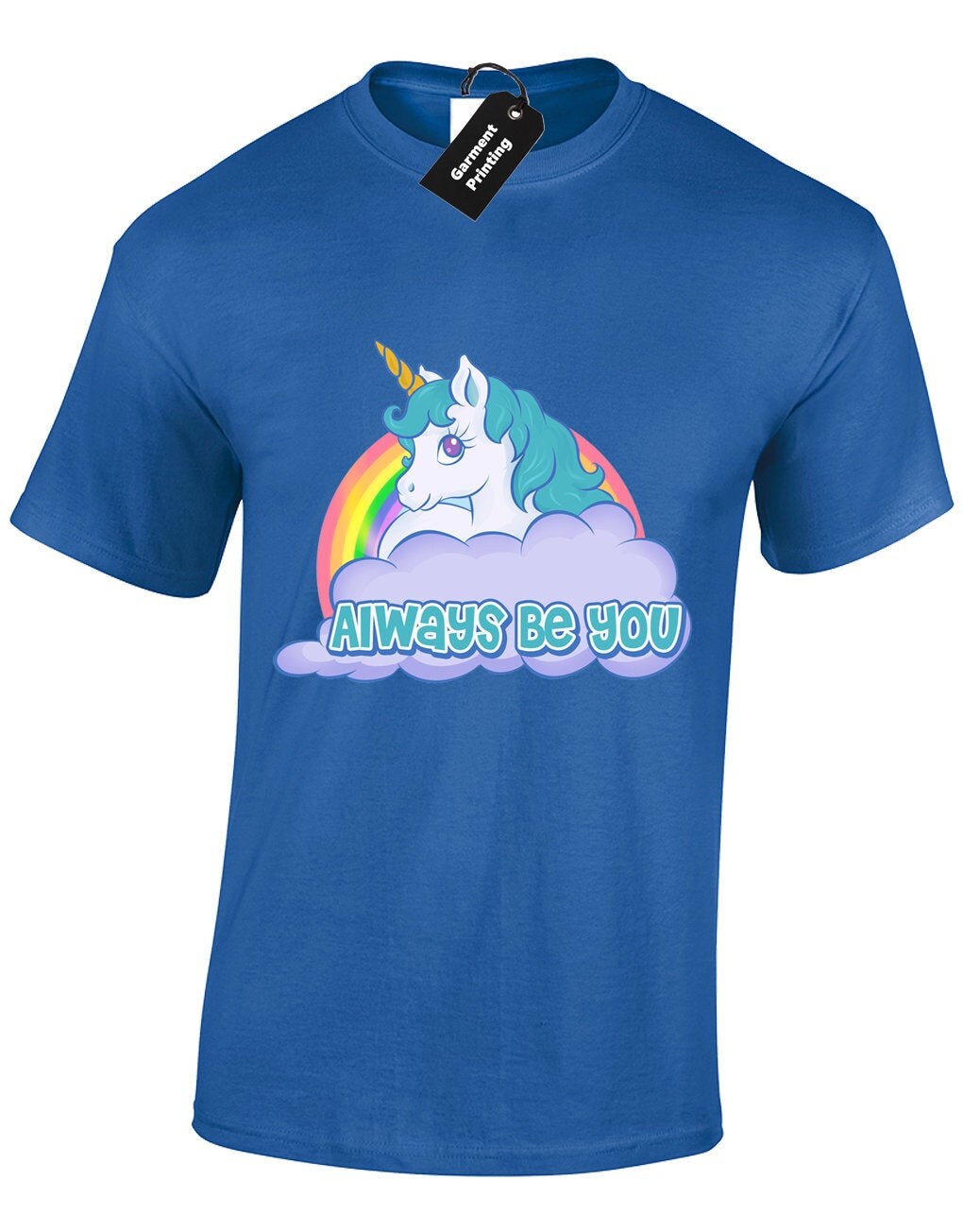 T-shirt Unisex Funny the Unicorn Rock 