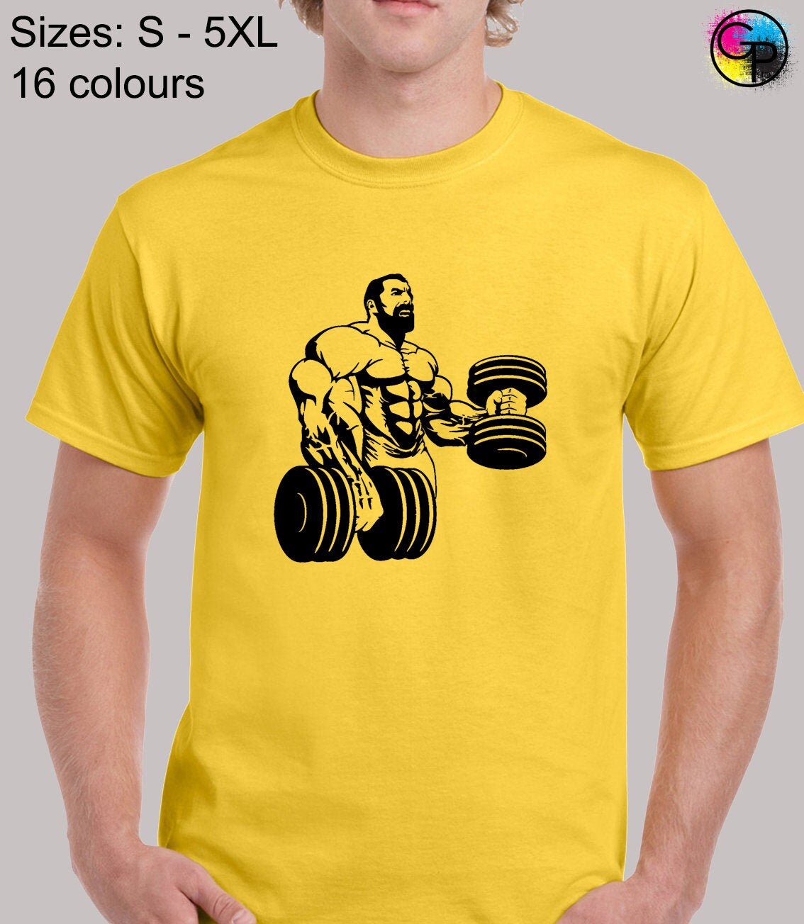 Image of Bicep Curls Mens T Shirt Unisex Gym Fitness Weights Exercise Crossfit Workout Lift Bodybuilding Alpha Design Training Top Present Gift