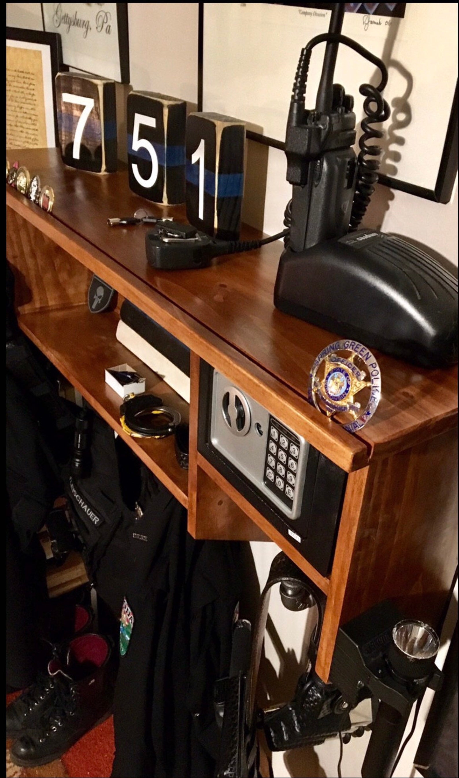 Wall Mounted Equipment Rack Etsy