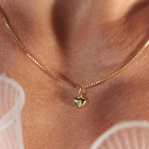 Venezianer Herz Kette 925er Sterling Silber vergoldet