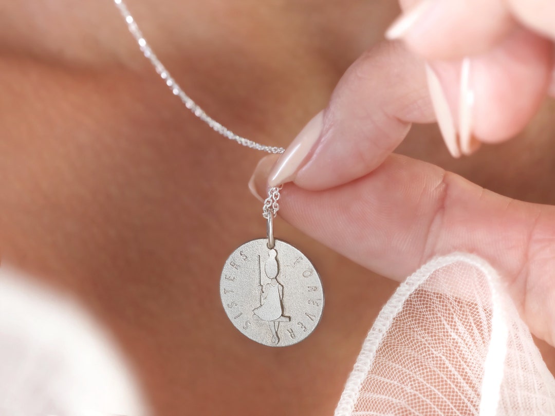 Herz Anhänger Silber 925 Sterling Silber Schwester Kette - 'Always
