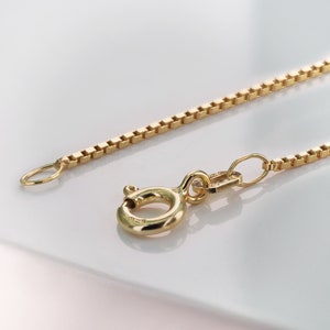 Einzelne Venezianerkette gold vergoldet 925er Sterling Silber - 42cm, 45cm, 50cm