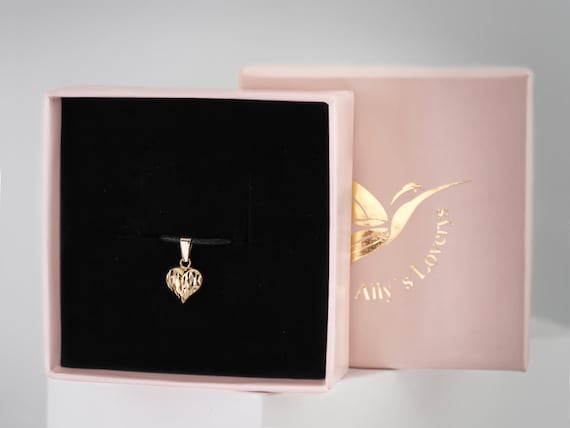 585 Gold Herz Anhänger klein glänzend - 14 Karat - ohne Kette!